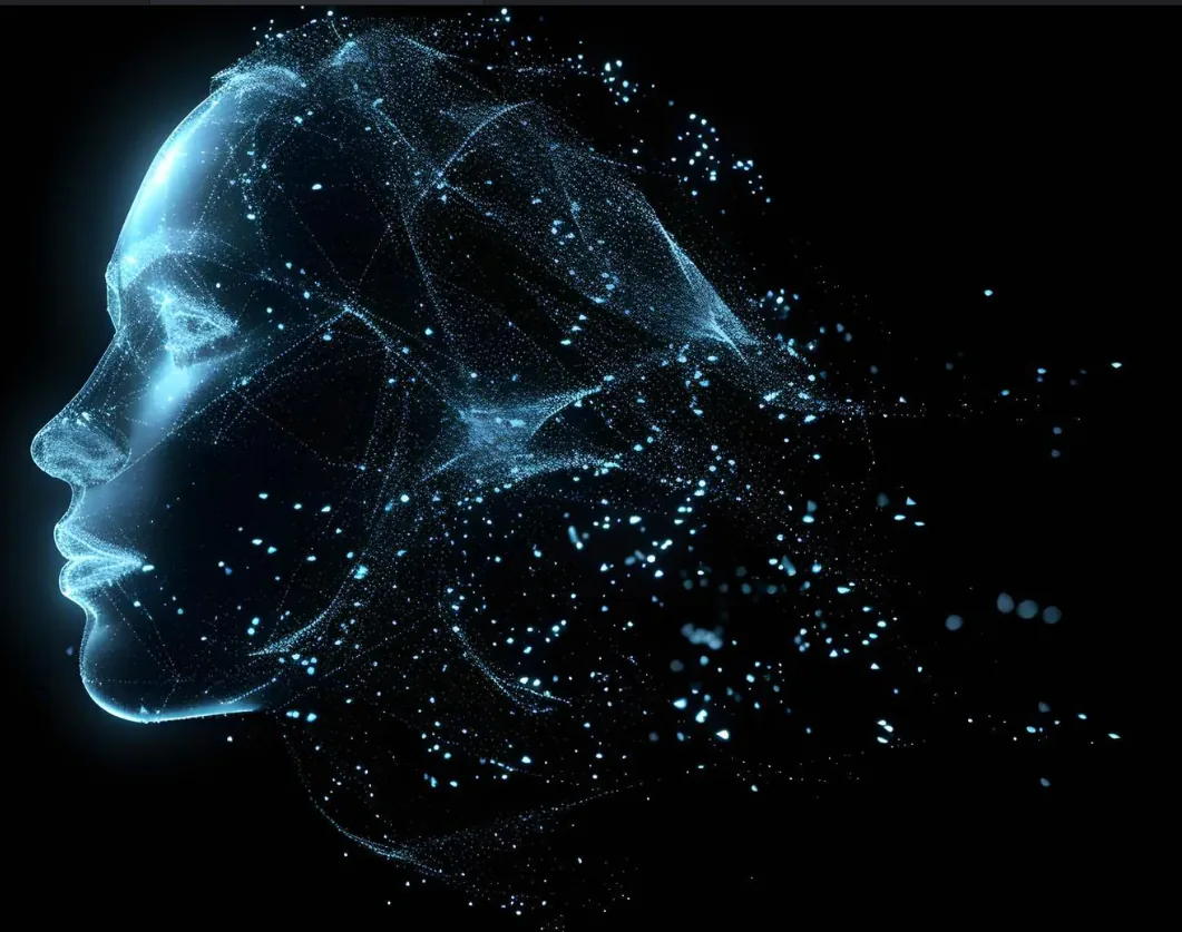 Cabeça holográfica IA – Amplo Poupária Coração Neural